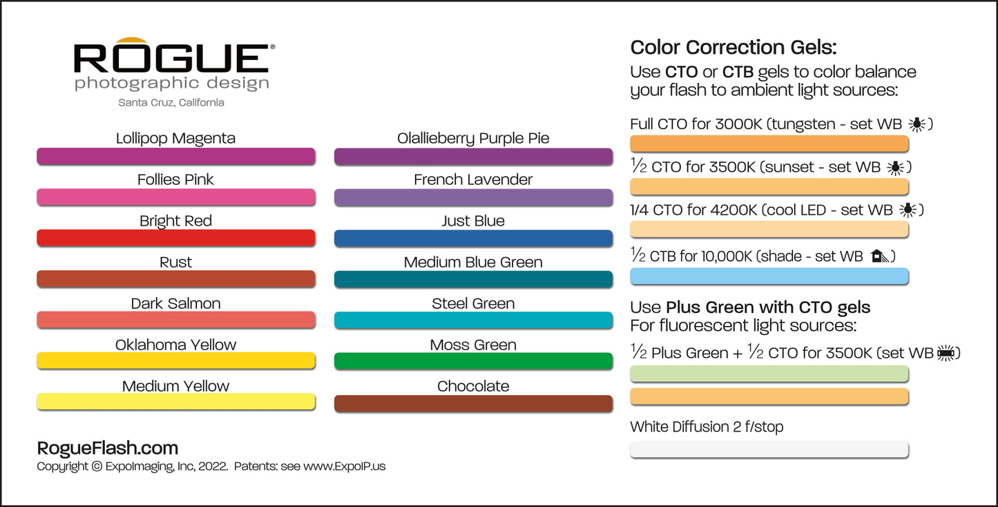 Rogue Flash Gels: Combo Filter Kit