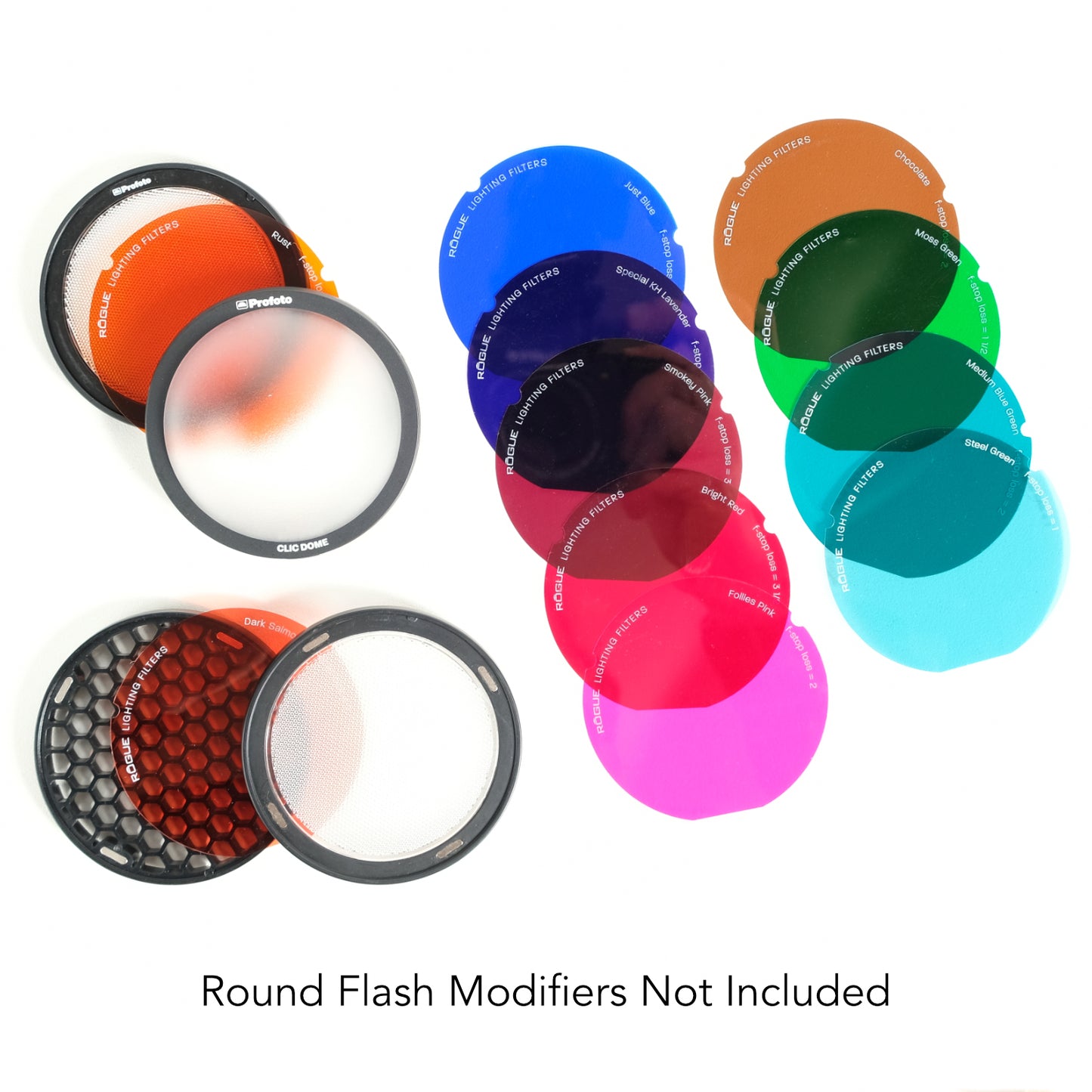 Rogue Grid Gels - Combo Kit for Round Flash Magnetic Modifiers